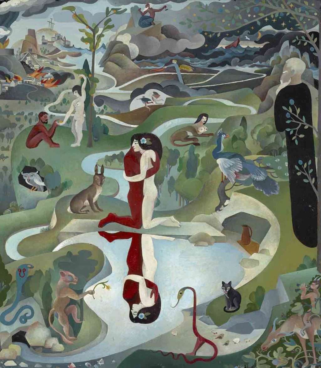 Alasdair Gray, 'Eden and After', about 1965 -1966. National Galleries of Scotland Purchased 2010. © Estate of Alasdair Gray