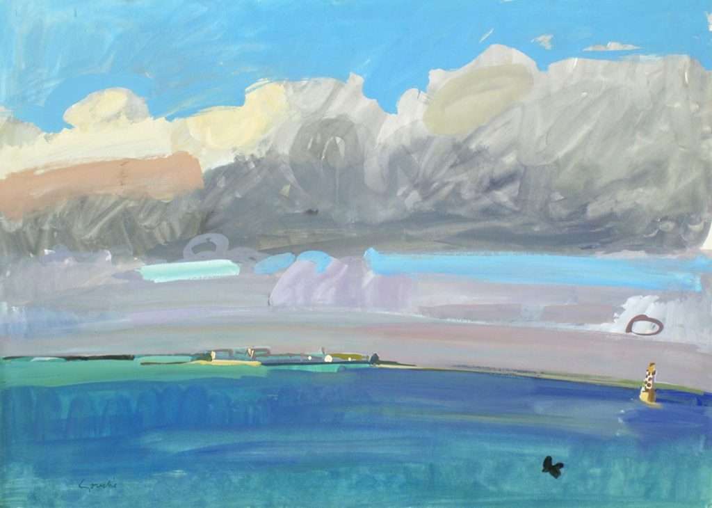 Alexander Goudie, 'Loctudy Open Sky', gouache on paper