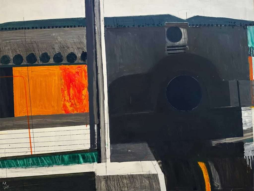 Andrew Restall, 'Douro Lock', oil on board