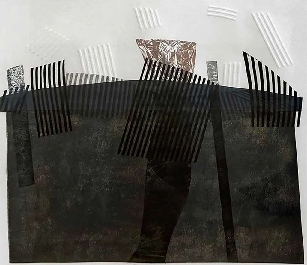 Andrew Restall, 'Ploughed Field', collagraph and etching with embossing copy