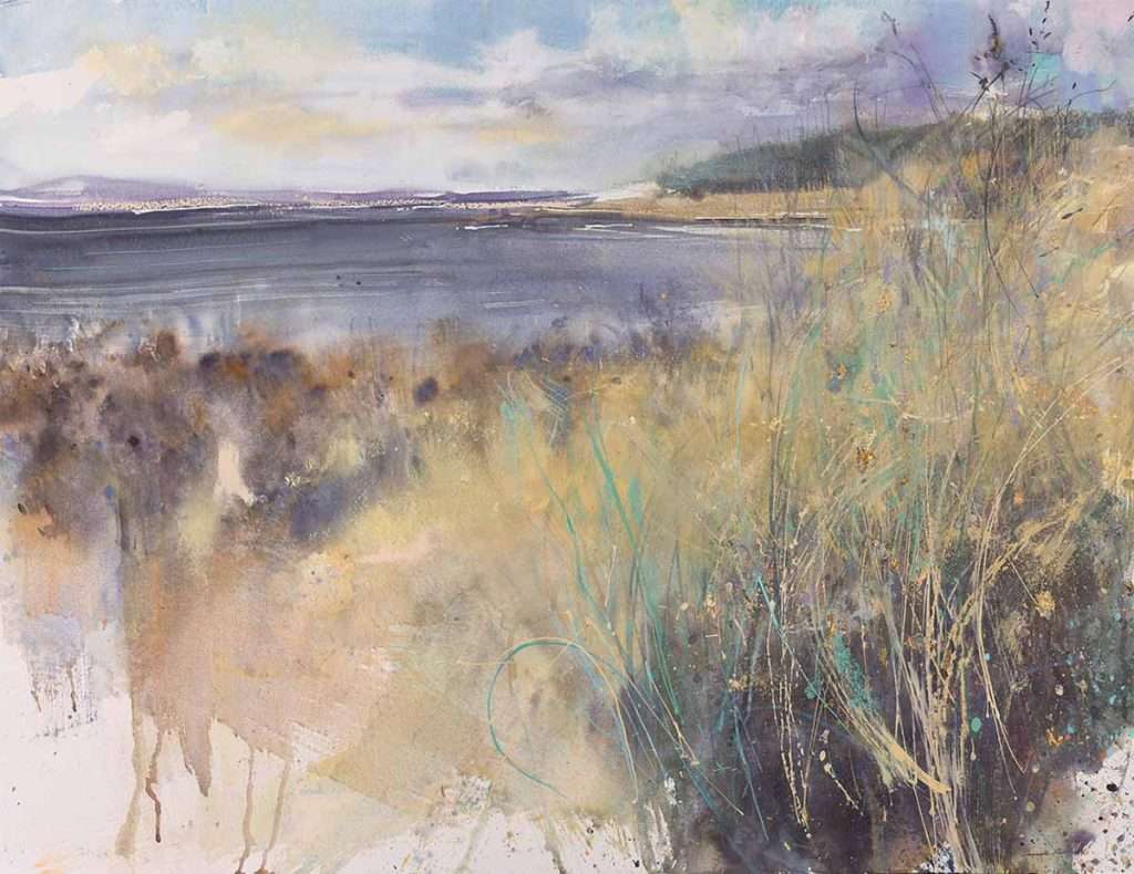 'Gullane', mixed media on paper