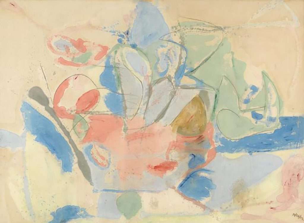 Helen Frankenthaler, Mountains and Sea, acrylic on canvas