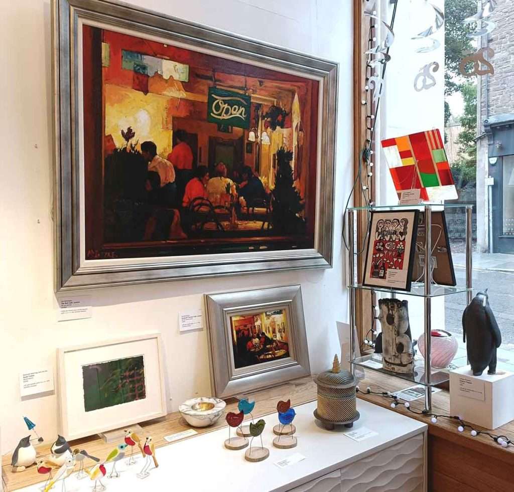 John McIntyre, 'The Red Cafe, London', oil on canvas