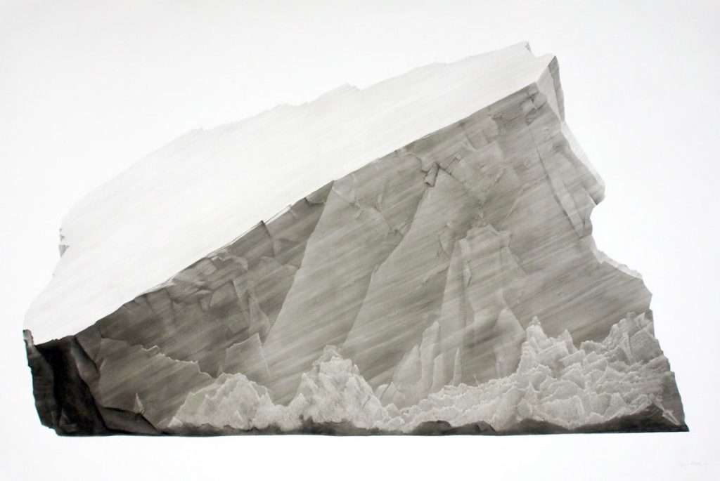 Jonathan Delafield Cook, 'Iceberg II', charcoal on primed linen