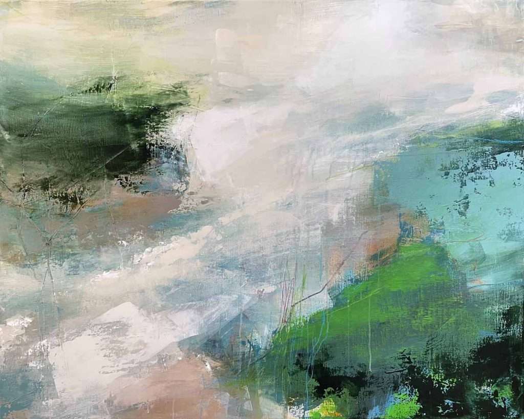 Kerry Souter, 'Between the Waves and the Winds, Acrylic and', mixed-media on canvas