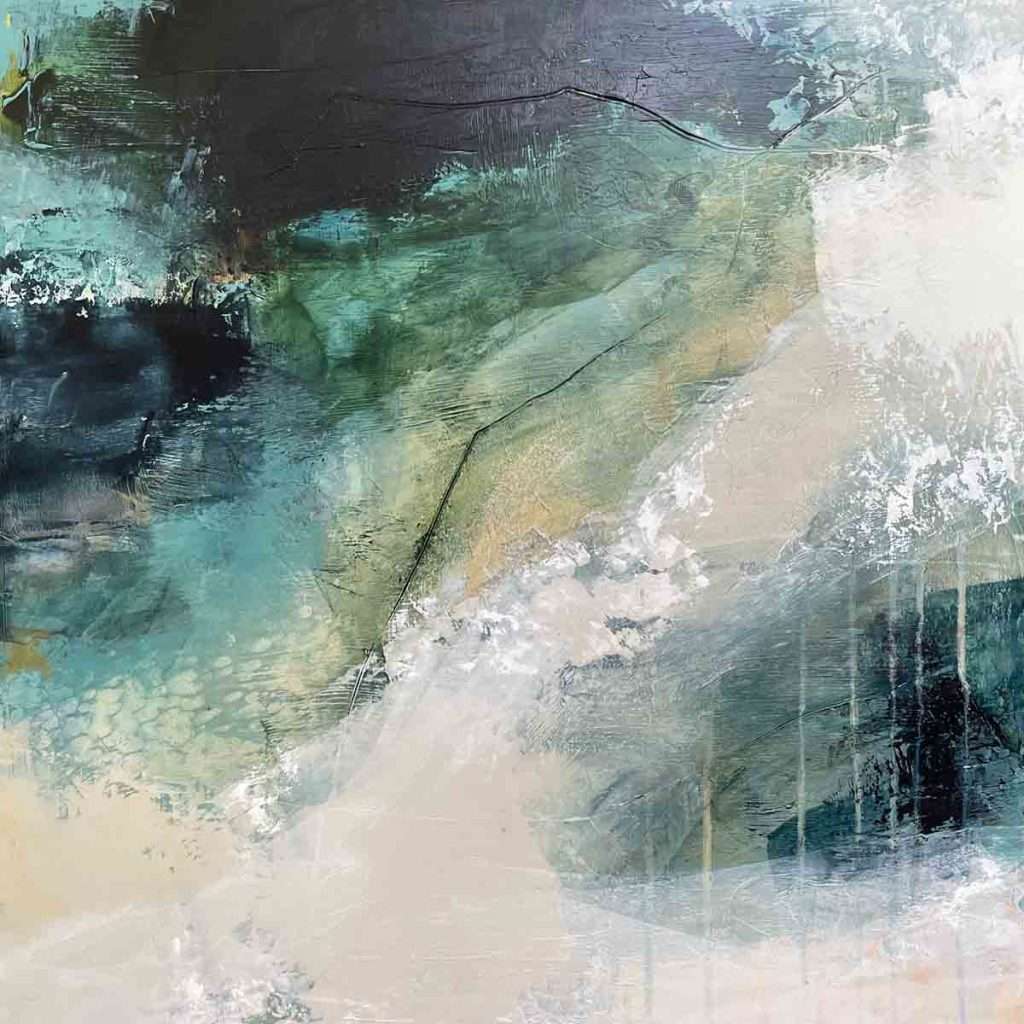Kerry Souter, 'Turquoise tide pools', acrylic and mixed-media on cradled panel