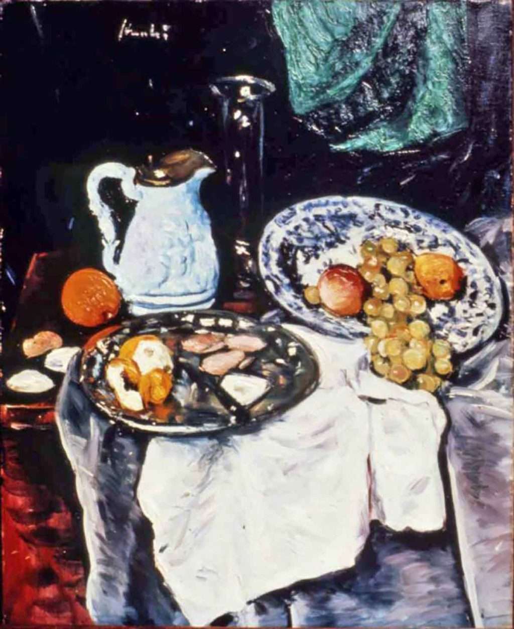 Leslie Hunter, 'Still Life with White Jug', oil on canvas, (Aberdeen City Council)