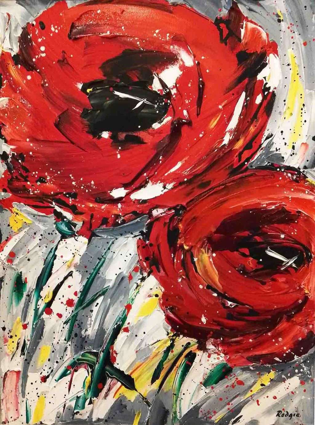 Lynn Rodgie, 'Wild Poppies', oil on canvas