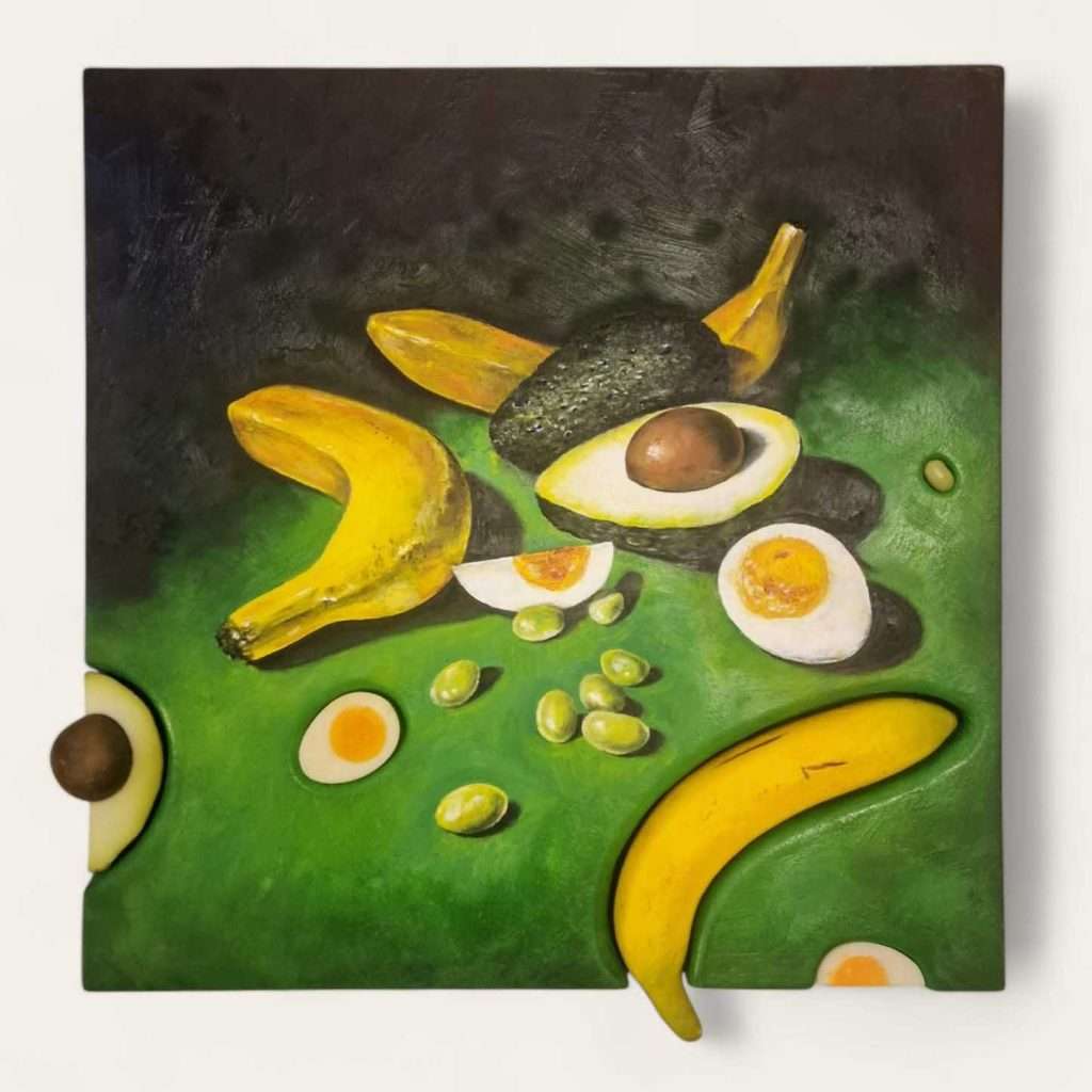 Mark Purves, 'The Thing', oil on Styrofoam and resin food.