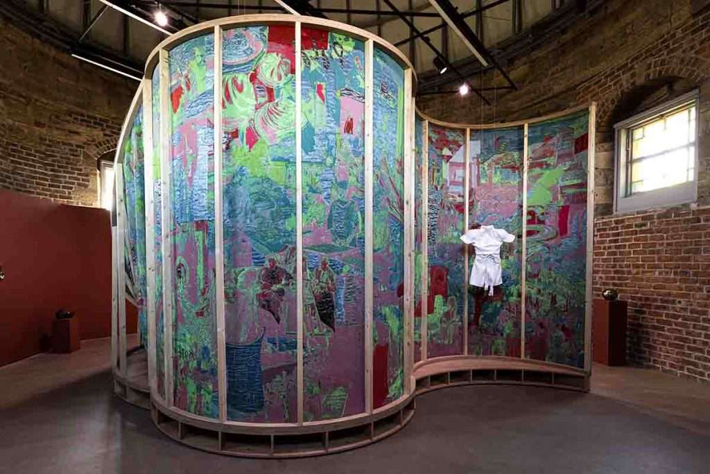 Mercedes Azpilicueta installation. Image Eoin Carey