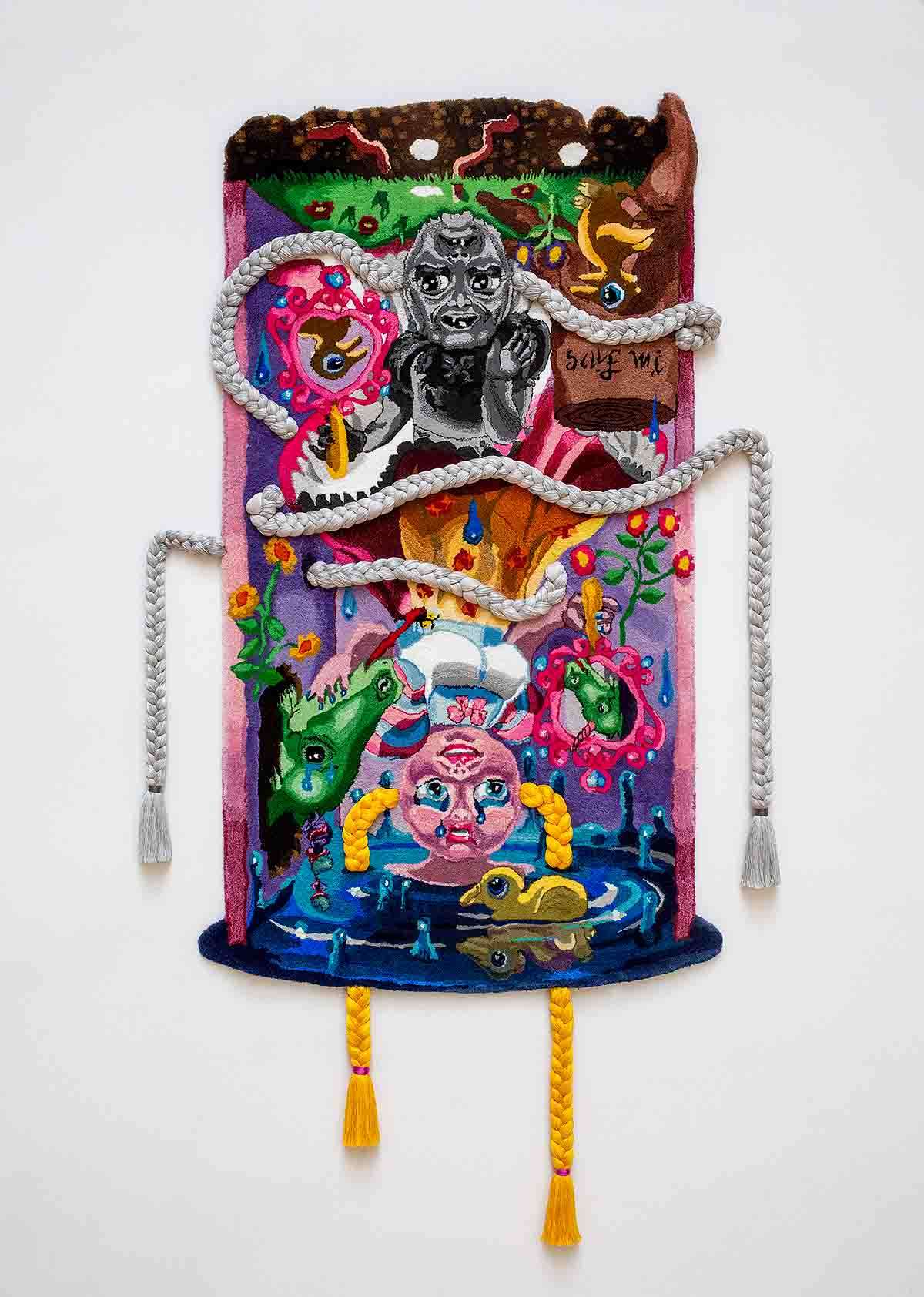 Rachel Maclean and Dovecot Studios, I’m Fine, tapestry