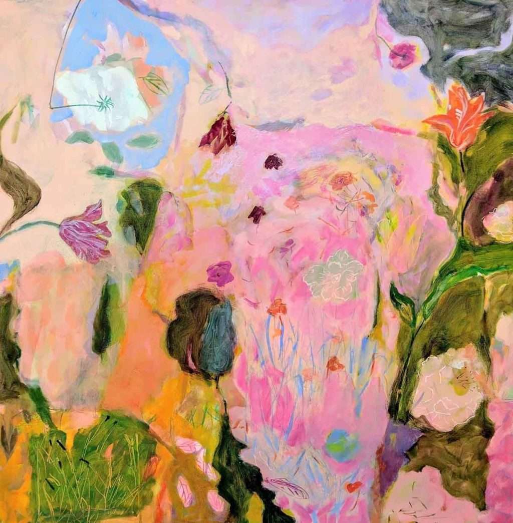 Sheila Mitchell, 'Dawn Shadows in Garden,', acrylic on canvas