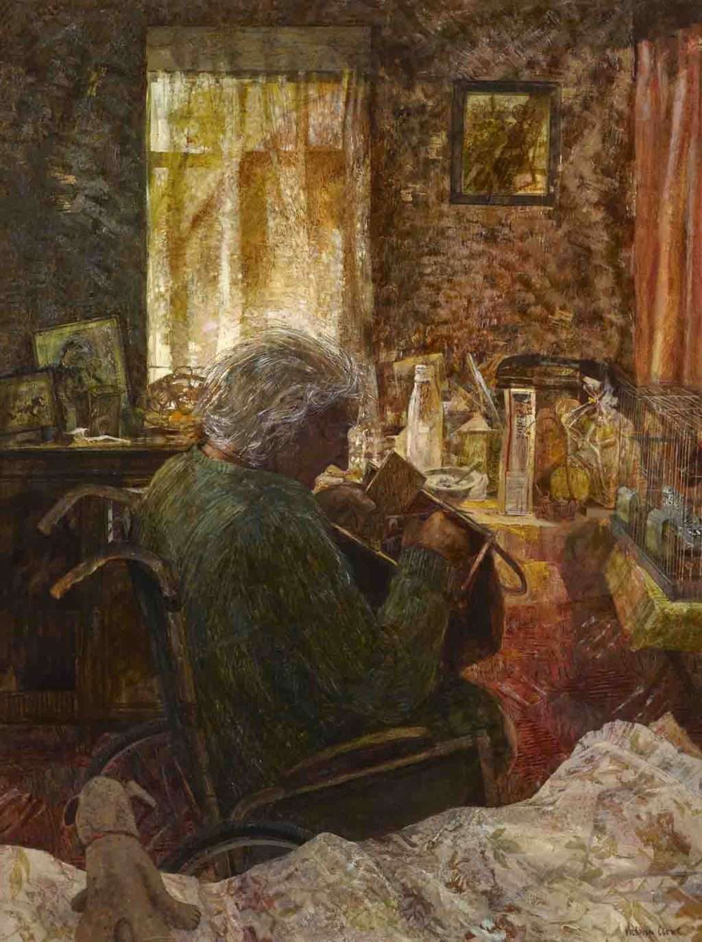 Victoria Crowe, 'Last Portrait of Jenny Armstrong', 1986-1987, oil on board © Victoria Crowe